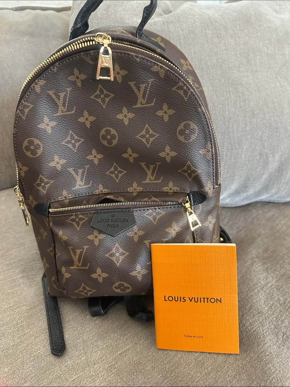 LV Monogram Mini Backpack - Brown and Gold Hardware